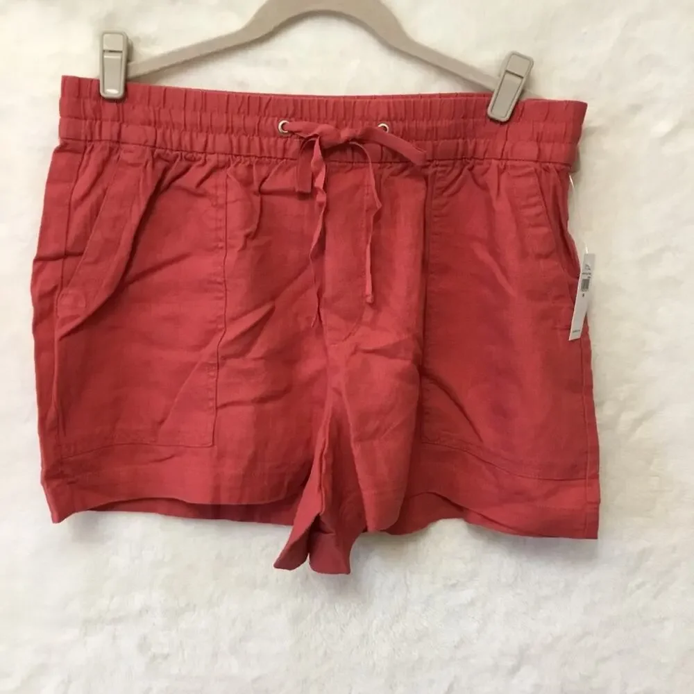 GAP Factory Orange Desert Flower Pull-On Utility Shorts - Picture 6 of 16